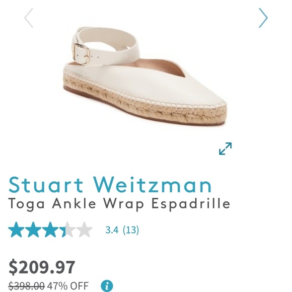 stuart weitzman toga ankle wrap espadrille